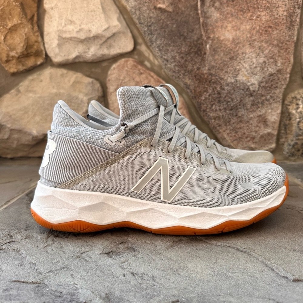 New Balance Freeze Box 2.0 Box Indoor Lacrosse Shoes Sneakers White and Gray
